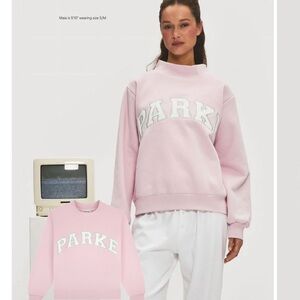 Parker Soft Pink Logo Crewneck Sweatshirt